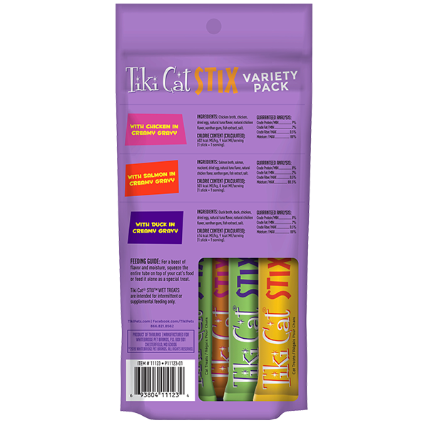 TIKI CAT STIX WET TREATS - VARIETY PACK