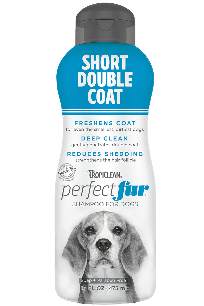 TROPICLEAN PERFECT FUR SHORT DOUBLE COAT SHAMPOO 16OZ