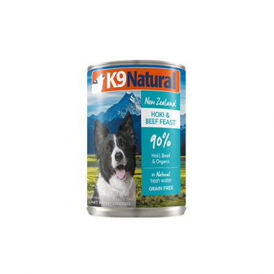 K9 NATURAL HOKI & BEEF FEAST WET DOG FOOD 13OZ