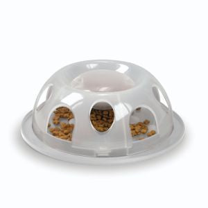 SMART CAT TIGER DINER PLASTIC FOOD DISH NAURAL CAT 1PC