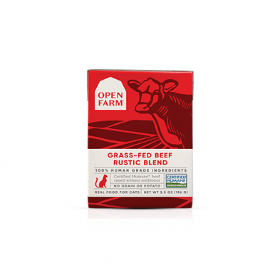 OPEN FARM GRASS-FED BEEF RUSTIC BLEND WET CAT FOOD 5.5OZ