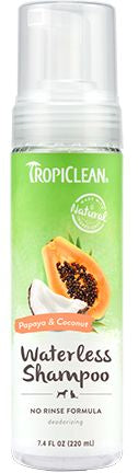 TROPICLEAN PAPAYA WATERLESS SHAMPOO DOG 7.4OZ