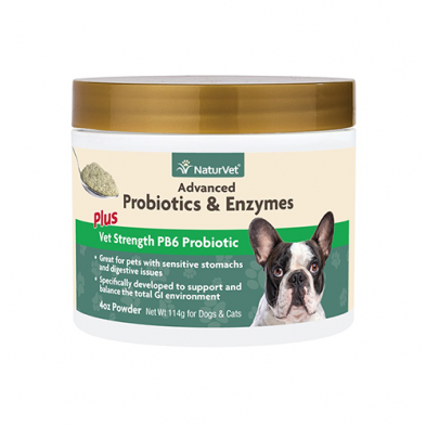 NATURVET ADVANCED PROBIOTICS & ENZYMES POWDER 4 OZ