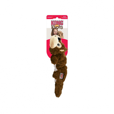 KONG SCRUNCH KNOTS SQUIRREL SMALL/MEDIUM DOG TOY