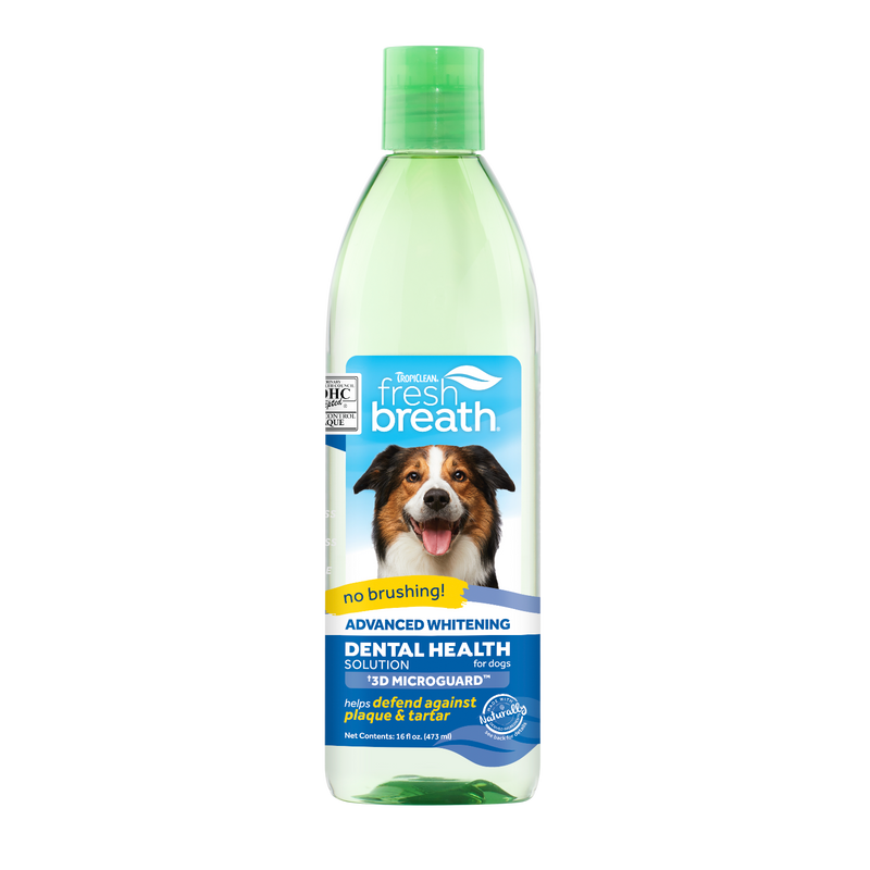 TROPICLEAN FRESH BREATH ADVANCED WHITENING DENTAL HEALTH SOLUTION 473ML