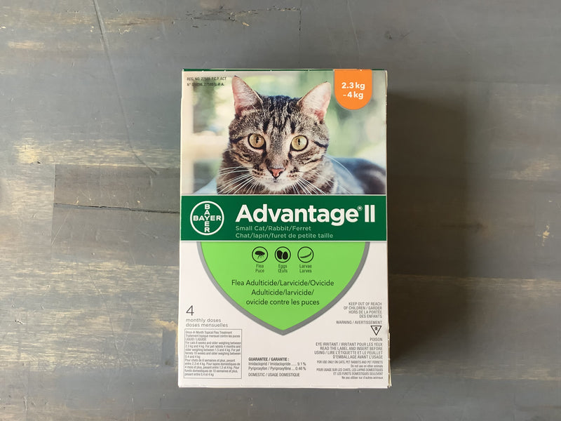 ADVANTAGE II - CAT 2.3KG-4KG (4 MONTHLY DOSES)