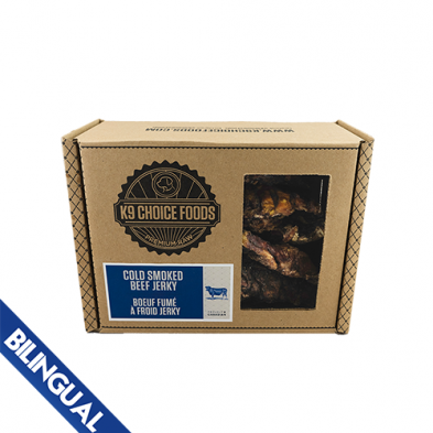 K9 CHOICE FOODS COLD SMOKED JERKY FROZEN DOG TREAT 2LB