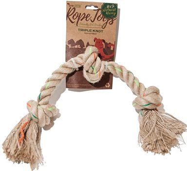 DEFINE PLANET HEMP ROPE TOYS TRIPLE KNOT - MEDIUM DOG