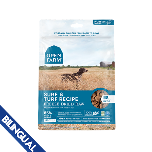 OPEN FARM SURF & TURF FREEZE DRIED RAW 3.5OZ