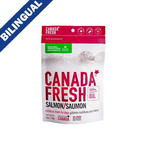 PETKIND CANADA FRESH SALMON AIR-DRIED NUTRITIOUS DOG TREATS 6OZ