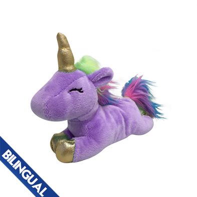 FOUFOUBRANDS FOUFIT UNICORN PLUSH LILAC LARGE DOG TOY